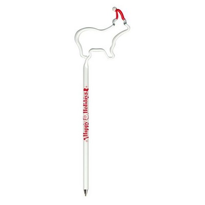 Polar Bear with Santa Hat Multi-Color Inkbend Standard, Bent Pen